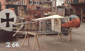 The fuselage of the Dr.1 during construction